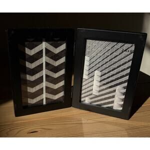 4x6 Black Framed Photo Frame- 2 photos, Made by Design